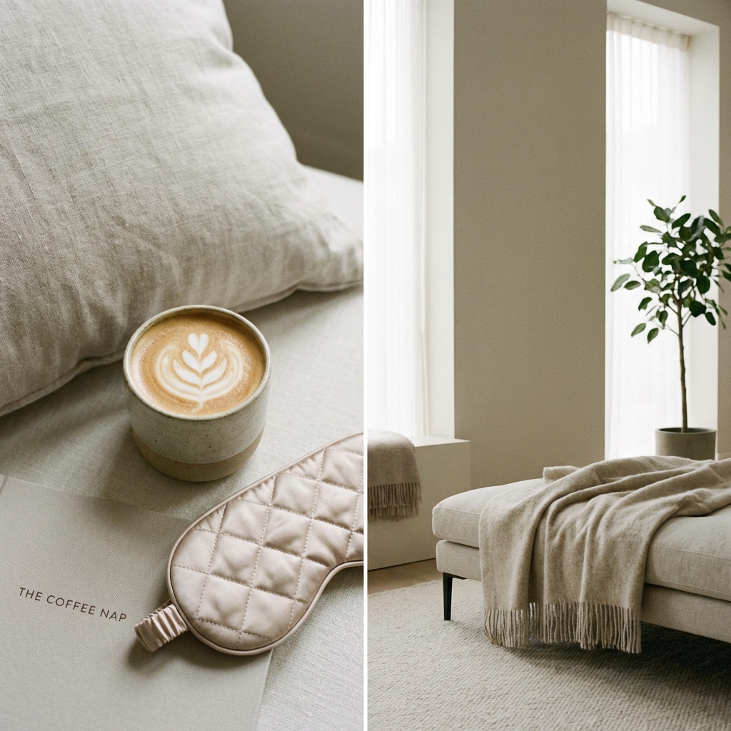 Coffee and eye mask set