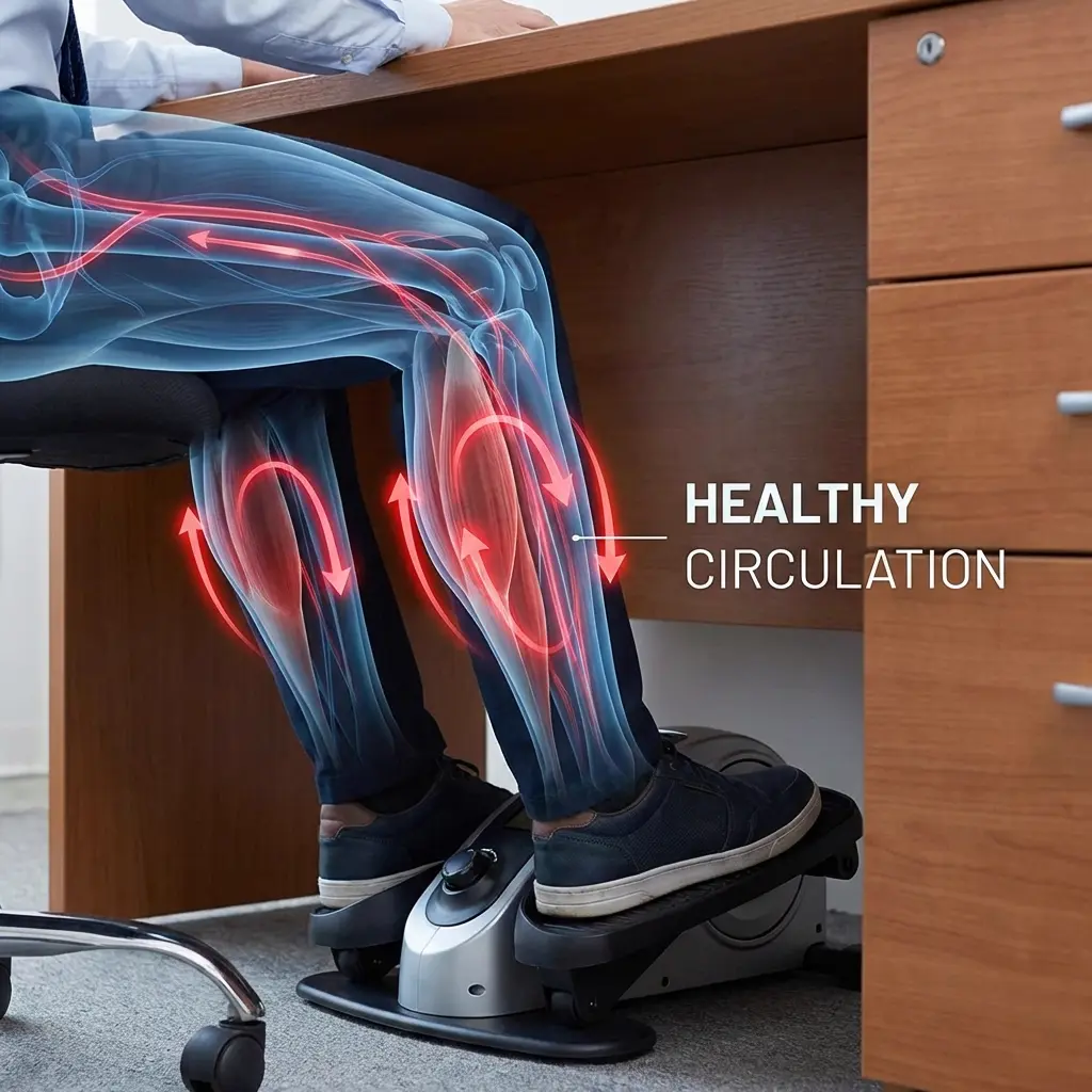 足の血流が改善するイメージ図