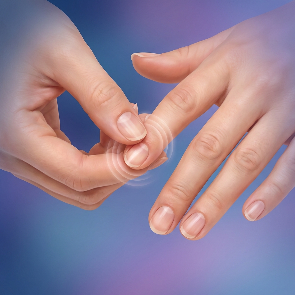 爪もみ療法のイメージ