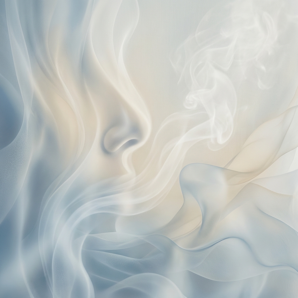 澄んだ空気と呼吸の通りを象徴する抽象的なイメージ