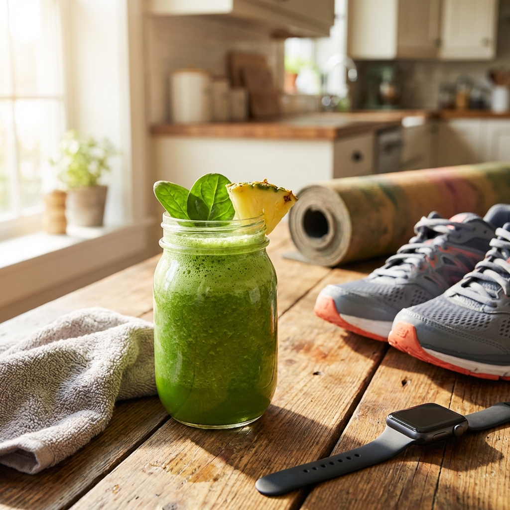 Healthy green smoothie